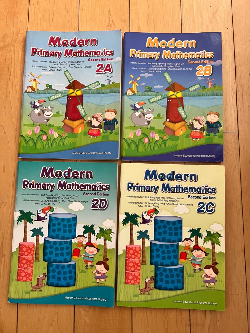 Modern Primary Mathematics 2A 2B 2C 2D, 興趣及遊戲, 書本 & 文具, 教科書 - Carousell