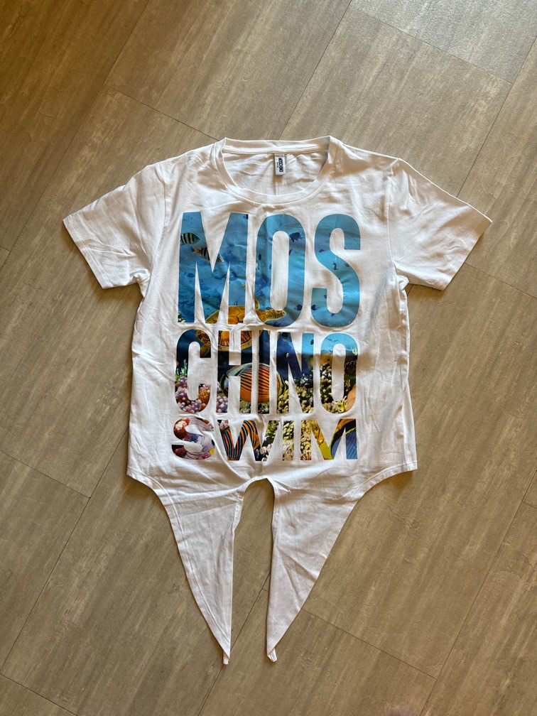 Moschino Swim logo tee for women Carousell
