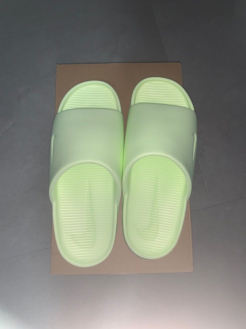 Lime green nike slides online