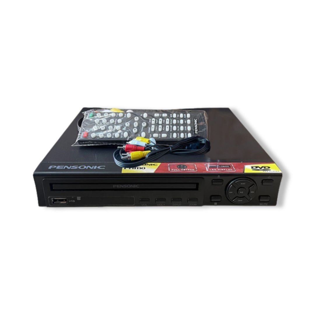 Pensonic Primo DVD / USB Player with Remote and RCA Cable 220V (Category: Portable Music Players) located in Pasay City. Submitted by enrico_appliances (Listing ID 1320254876, Image 2). Description: Description - USB 2.0 input - 2 wired microphone jacks - LED display - Infrared Remote Sensor - Composite Video out The Astron Primo is a versatile DVD/USB player that comes with a remote control and RCA cable, designed for use with 220V power supplie