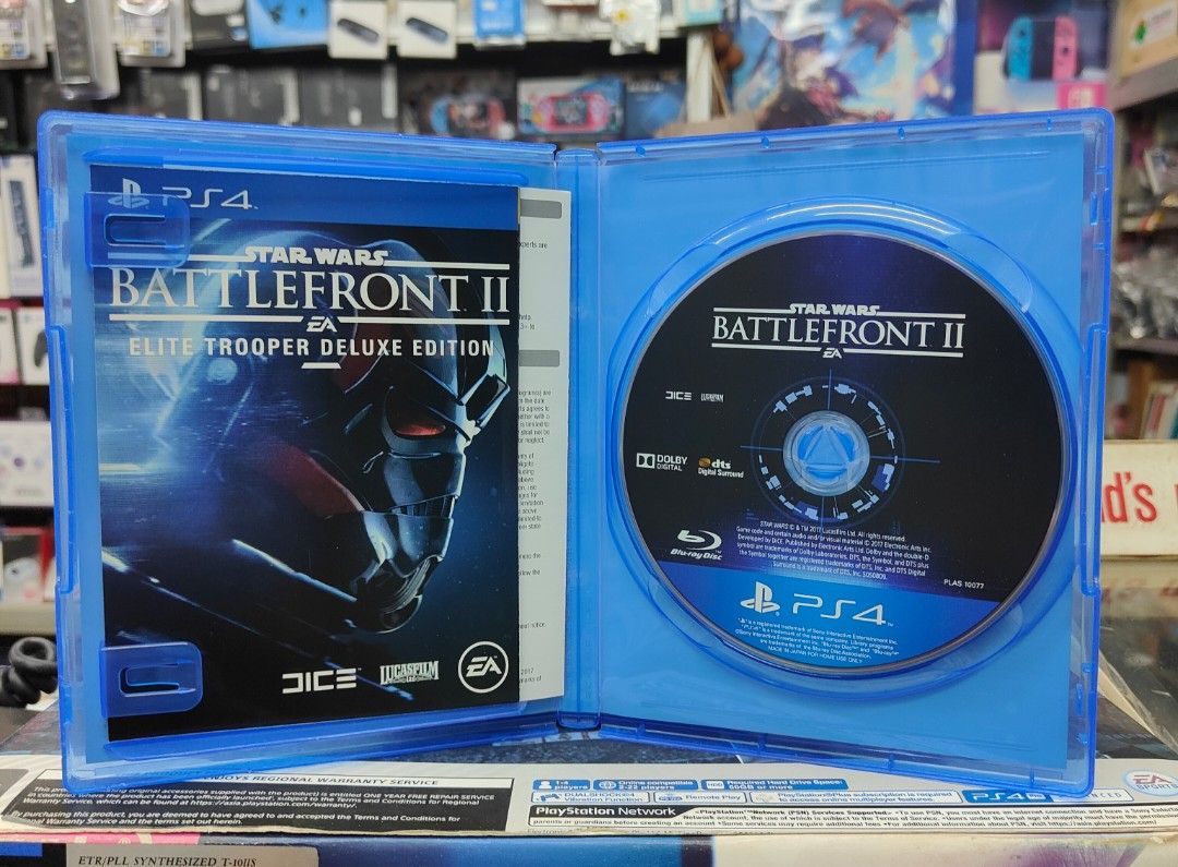 PS4 Star Wars Battlefront 2 (Category: PlayStation) located in Singapore. Submitted by newsoonbee (Listing ID 1248965272, Image 3). Description: 👍 Pre-owned 👍 Tested , Very Good Condition 👍 Region 3 👍 Include Manual 🎮 New Soon Bee 四十年老店 Selling Gaming Console Since 1983 Blk 252 Jurong East st 24 #01-139 , Singapore 600252 Monday - Saturday , 10.30am -8pm ( Sunday Close ) 📮 Postage available.