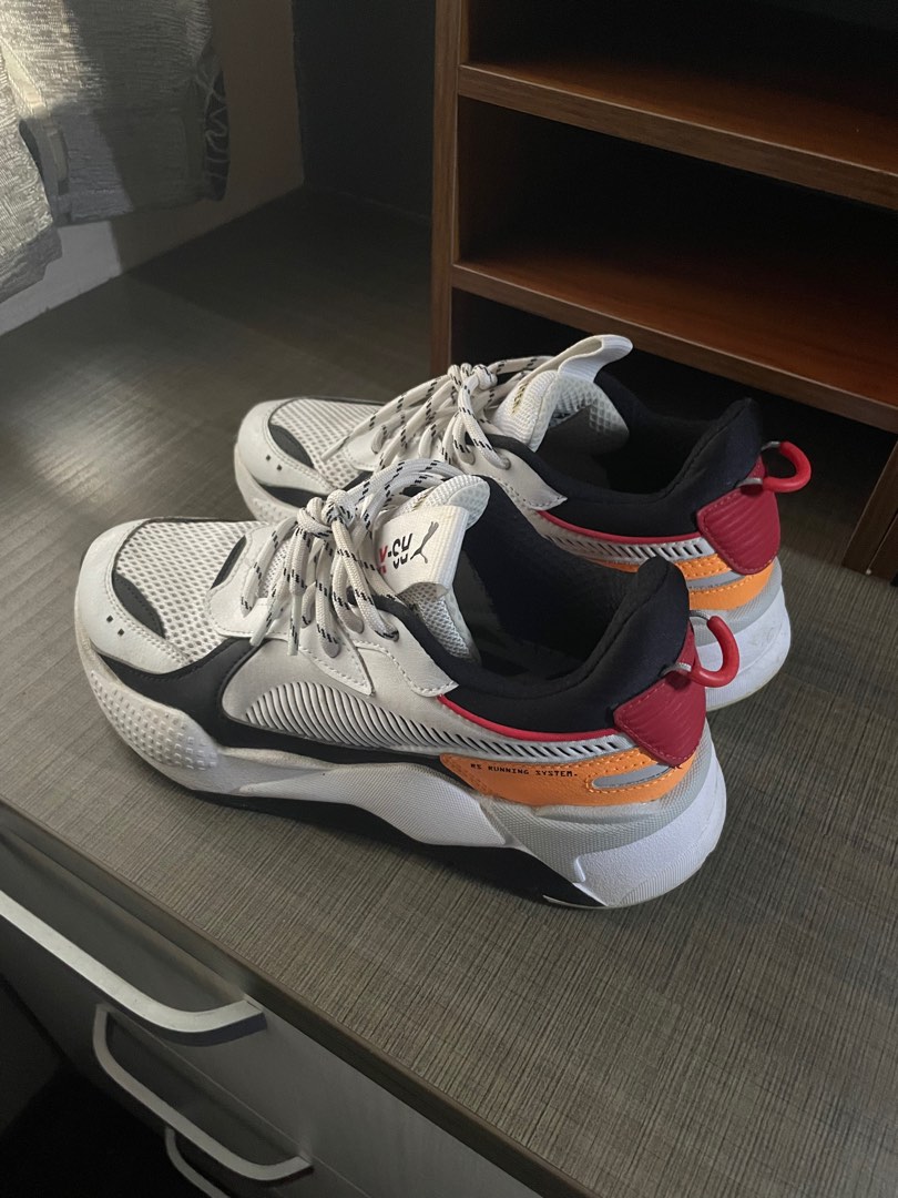 Puma RSX Trainers Running System Black Orange White Red Women Men Shoes Slip On Sneakers Footwear Sandal Women s Fashion Footwear Sneakers on Carousell