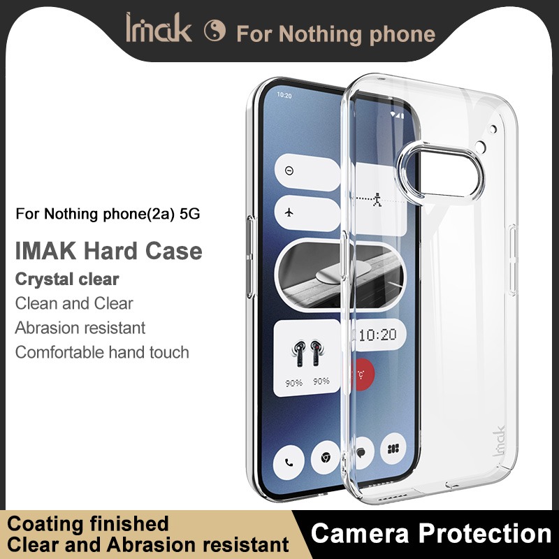 Nothing Phone 2a 5G - Imak Pro+ Full Coverage Crystal Clear Transparent ...