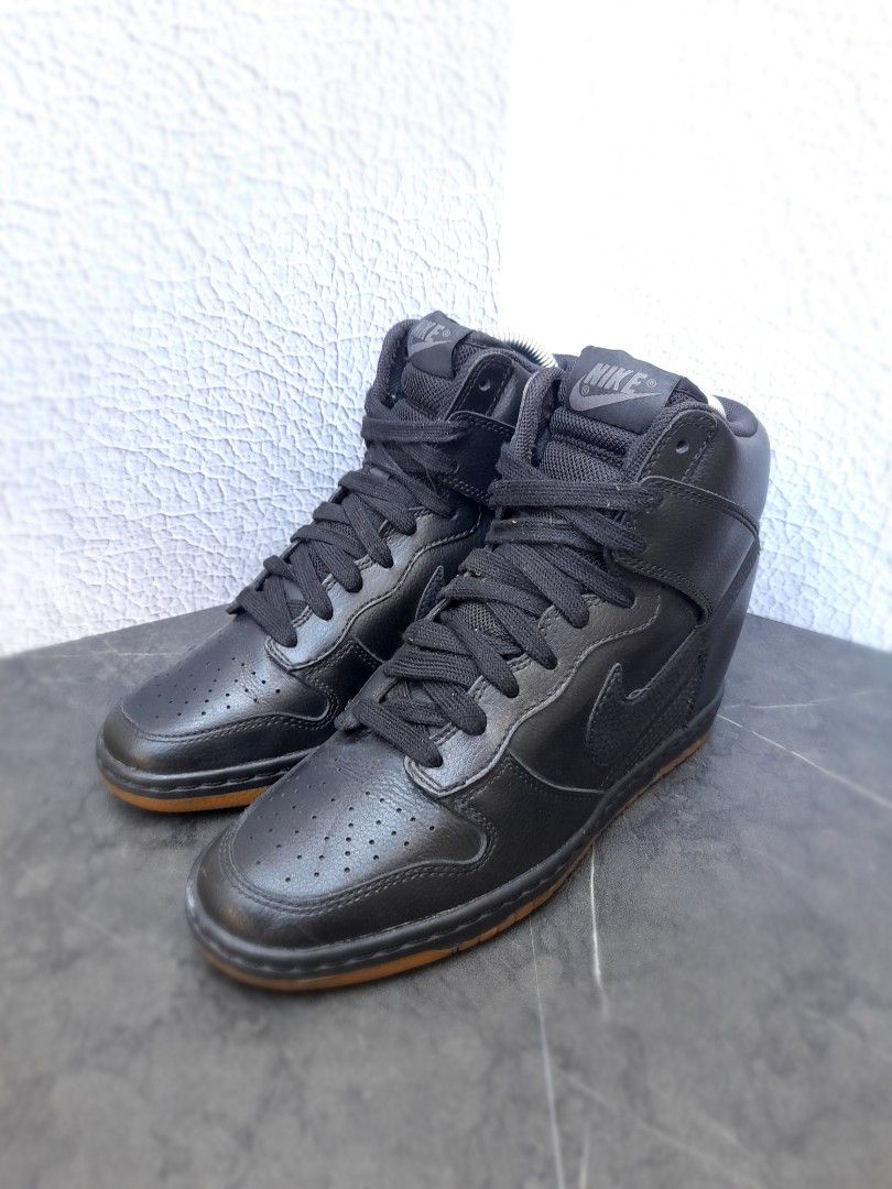 Nike hi dunk wedge black new arrivals