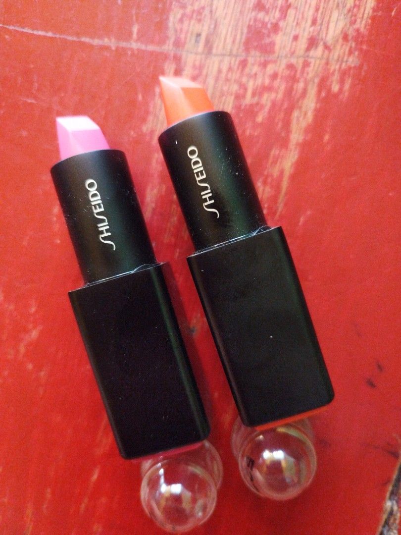 Shiseido ModernMatte Powder Lipstick (Category: Makeup) located in Las Pinas. Submitted by lene1016 (Listing ID 1320291334, Image 2). Description: Shiseido ModernMatte Powder Lipstick 4g -528 Torch Song -527 Bubble Era.