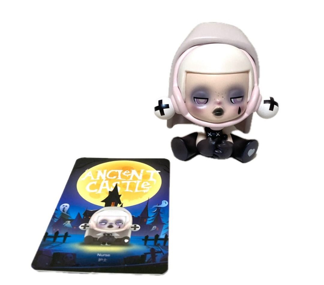 Skullpanda NURSE (Category: Designer & Blind Box Toys) located in Tuguegarao City. Submitted by snffls (Listing ID 1320376070, Image 2). Description: WTS/ LFB / WTT SKULLPANDA Ancient Castle - NURSE Complete inclusion, Opened Box and Foil Open for Trade with other Hirono OR Skullpanda 📍LOC: Tuguegarao City 📍MOD: J&T (shipping fee shouldered by buyer) 📍MOP: GCash.