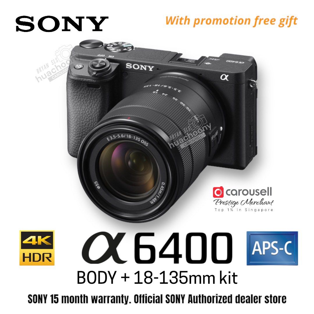 Sony A6400 18-135mm A6400 Alpha 6400 A6400M ILCE-6400M