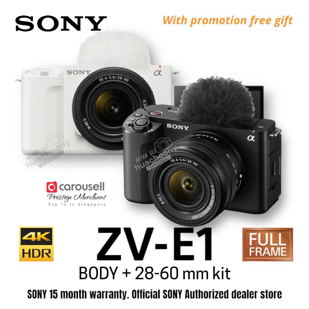 Zve Camera Sony ZV-E1 28-60mm | ZVE1 | ZV-E 1 | ZVE 1 | ZV E1, Photography ...