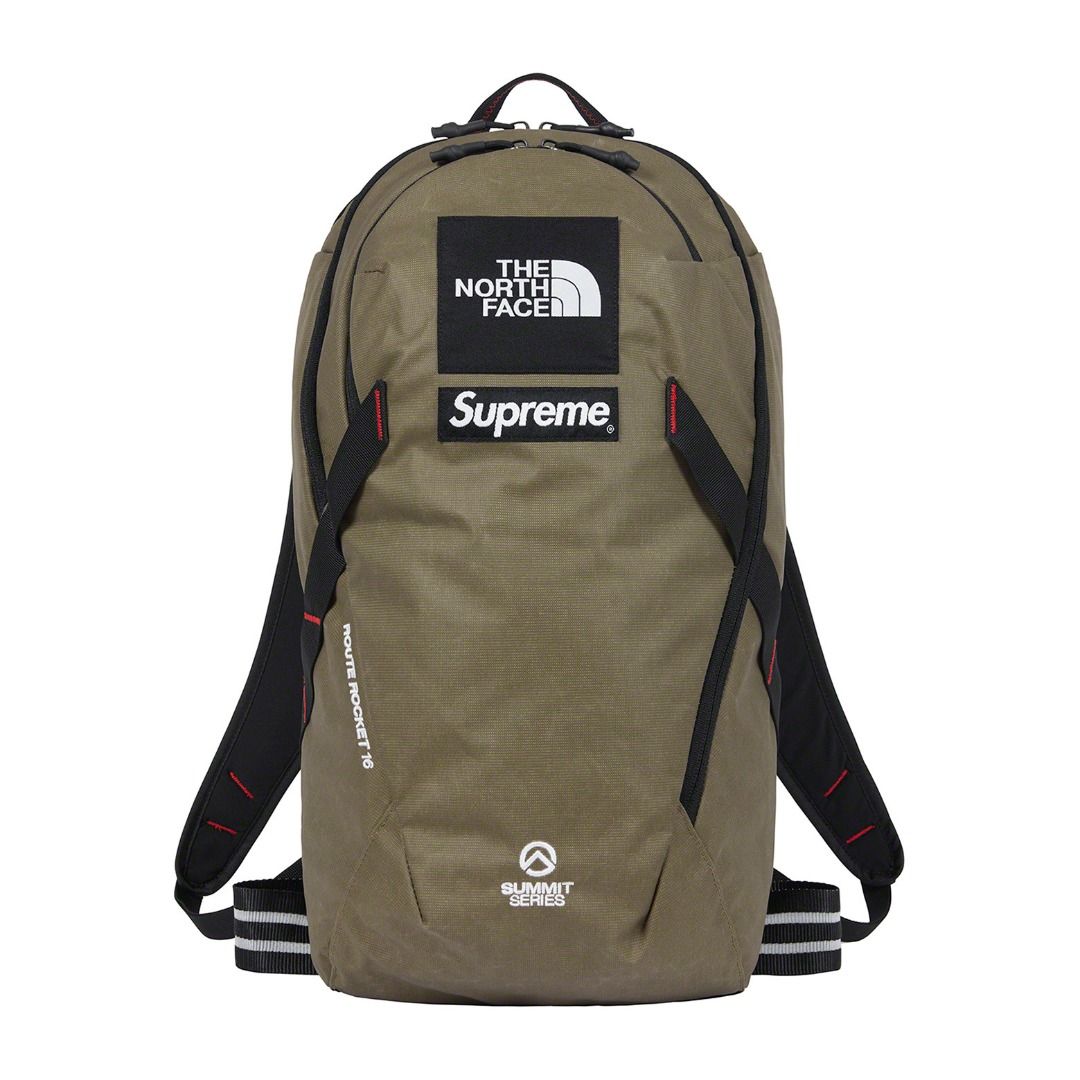 Supreme x The North Face Summit Series Outer Tape Seam Route Rocket Backpack SS21 Water Resistant supreme north face TNF back pack mystery ranch arc teryx arro 22 Gregory daypack