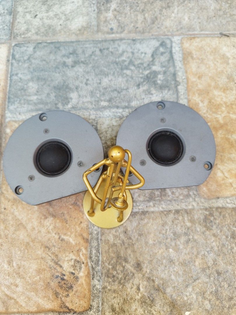 Tannoy Dome tweeter (Category: Soundbars, Speakers & Amplifiers) located in Manila. Submitted by motable.paul (Listing ID 1320257426, Image 1). Description: 👉Tannoy Dome Tweeter 👉impedance : 4 ohms as per fluke multi meter 👉watts : not indicated 👉tested working condition 👉pulled out from Tannoy mercury tower speaker 👉best for diy or replacement of your existing speaker.