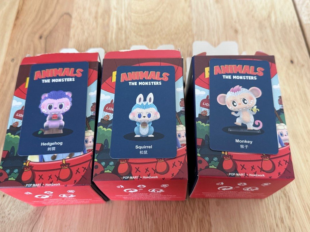 The monsters Labubu animals, Hobbies & Toys, Toys & Games on Carousell