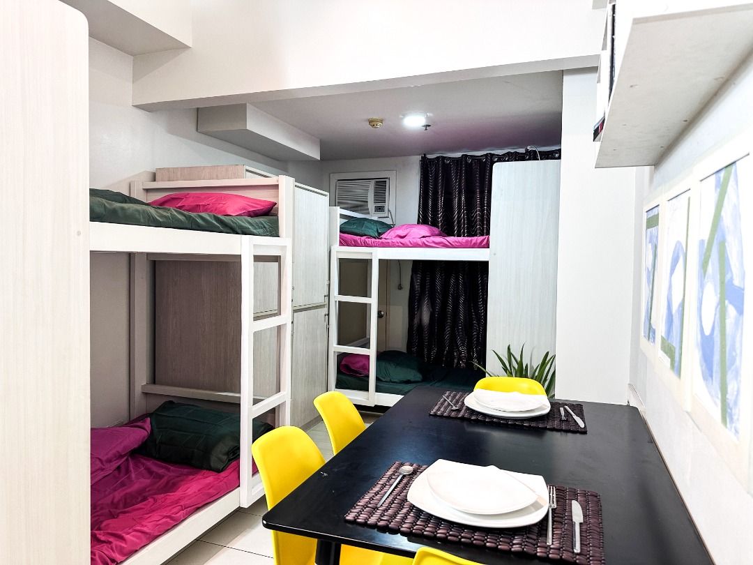 The Quarters - Upper Bunk Bed - Dorm for Rent in Ortigas CBD (Category: Room Rentals) located in Pasig City. Submitted by nobleland_ventures (Listing ID 1283230755, Image 1). Description: The Quarters - Dorm for Rent in Ortigas CBD (Upper Bunk Bed) Maximum of Four (4) Pax per room Located at Jade Dr, Ortigas Center, Pasig, 1605 Metro Manila 24.5 sqm with 1 toilet and bath Fully Furnished (Bunk bed with Mattress, Cabinet, Foldable desk/table and K