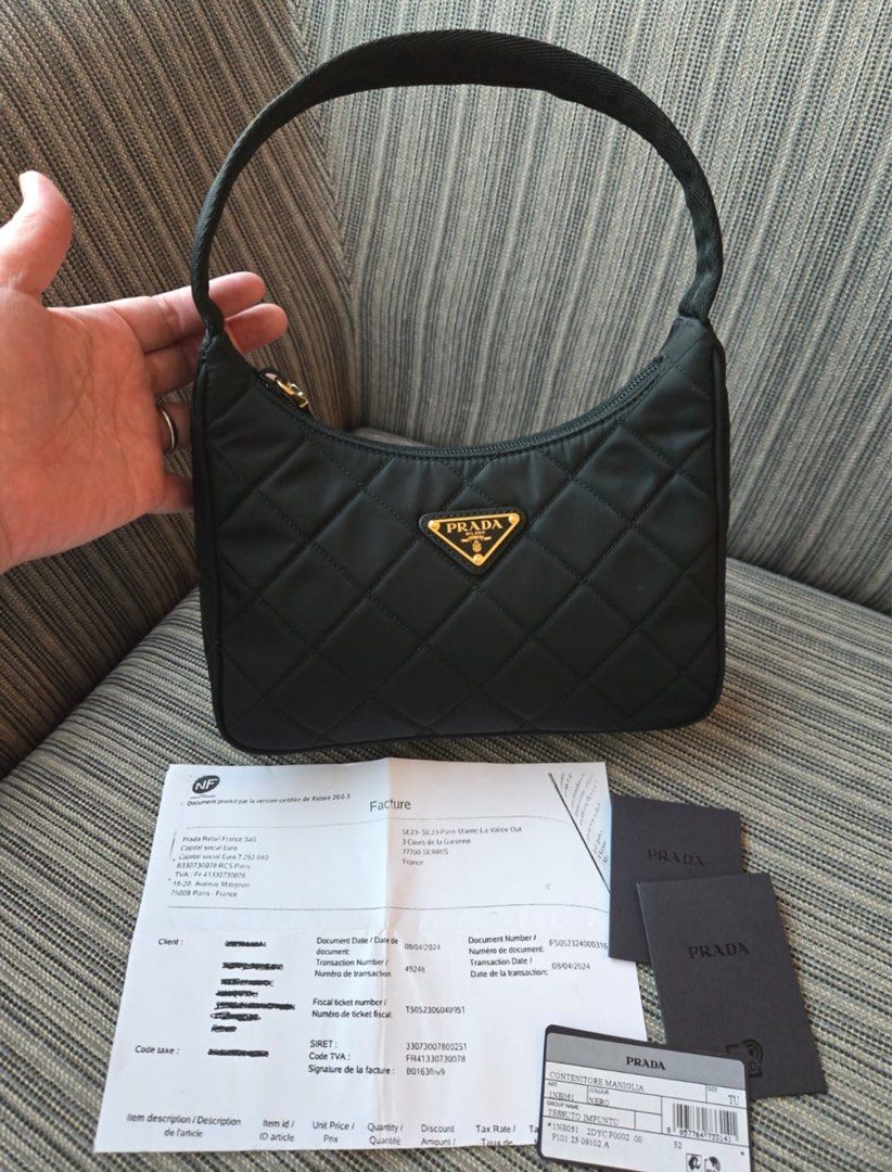 Used once, Just as New Prada Re-edition Hobo Quilted Nylon 2000
