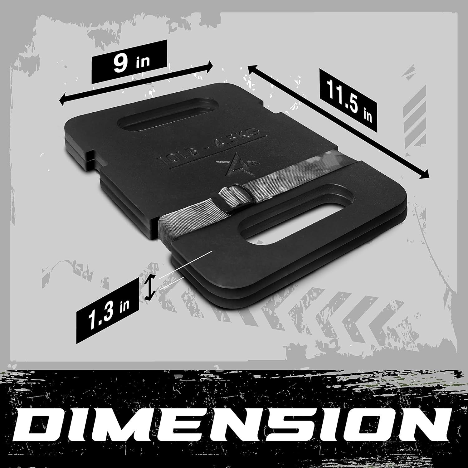 Yes4All Adjustable Ruck Plate with Straps for Rucking, Swings, Squat ...