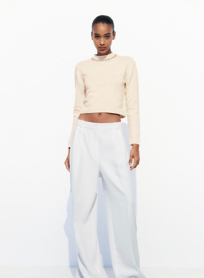 Zara bejewelled sweater discount
