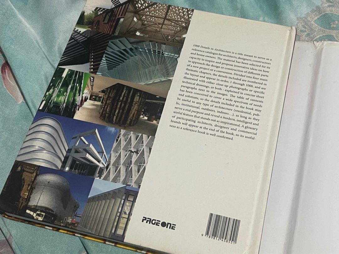 1000 details in architecture (Category: Storybooks) located in Angeles City. Submitted by ashstuff (Listing ID 1320501956, Image 3). Description: Hardbound with paper cover Inner cover in good condition Overall good condition 1000 details in architecture RFS: Decluttering.