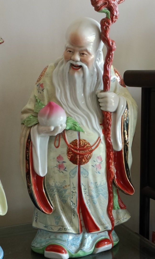 福禄寿 2409603964 群馬銀行 七福神 置物 まとめ売り 布袋尊 福禄寿