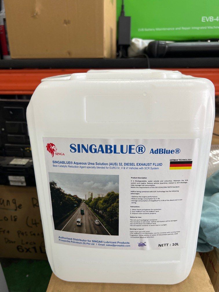 AD BLUE (Category: Fluids & Additives) located in Singapore. Submitted by RS.AUTOMOTIVE (Listing ID 1320456521, Image 1). Description: ADBLUE 10L.