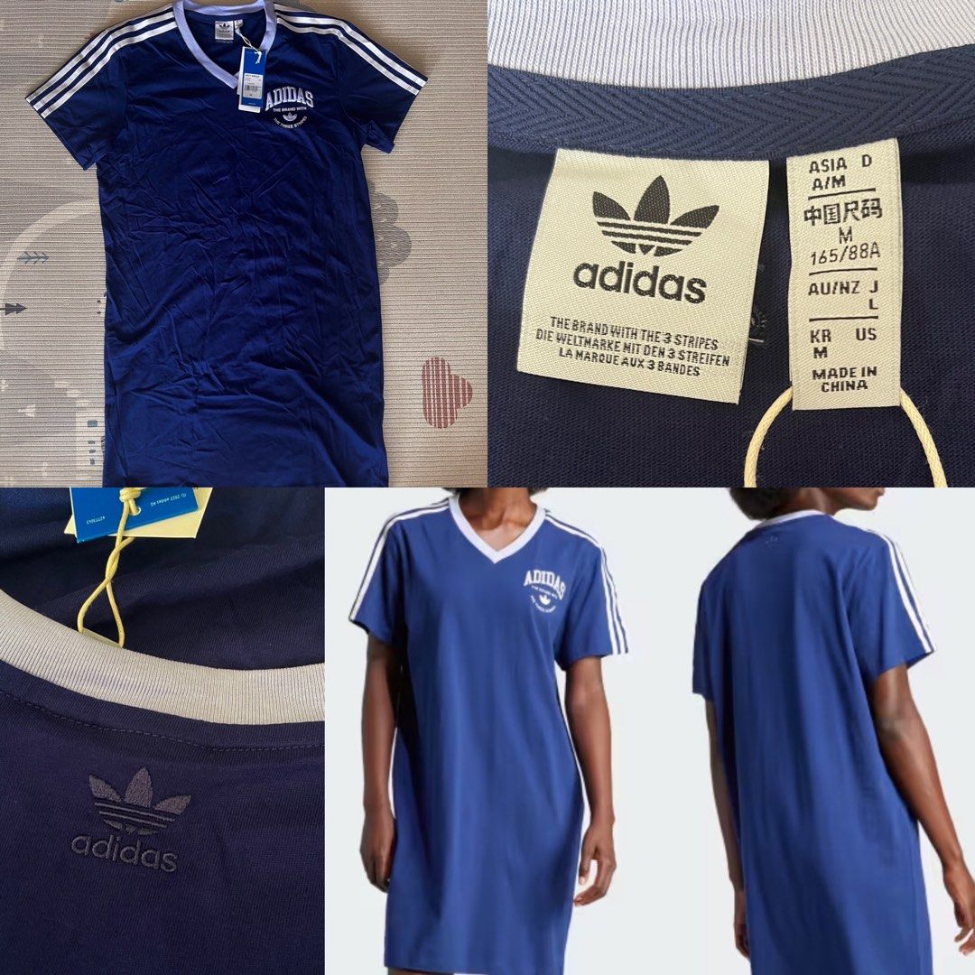 Adidas Men Tee and Ladies T shirt Dress