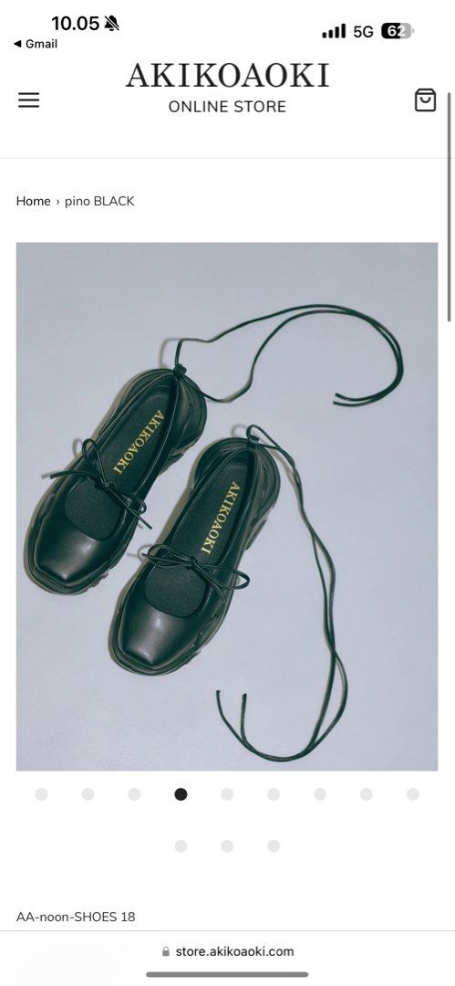 Akikoaoki Pino Black - Size 40, Fesyen Wanita, Sepatu di Carousell