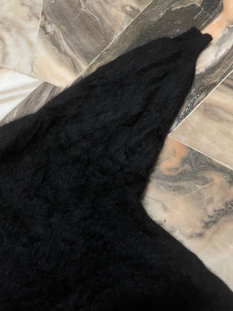 Angora Black Rabbits Mink Fur Jacket, Men's Fashion, Coats, Jackets and ...