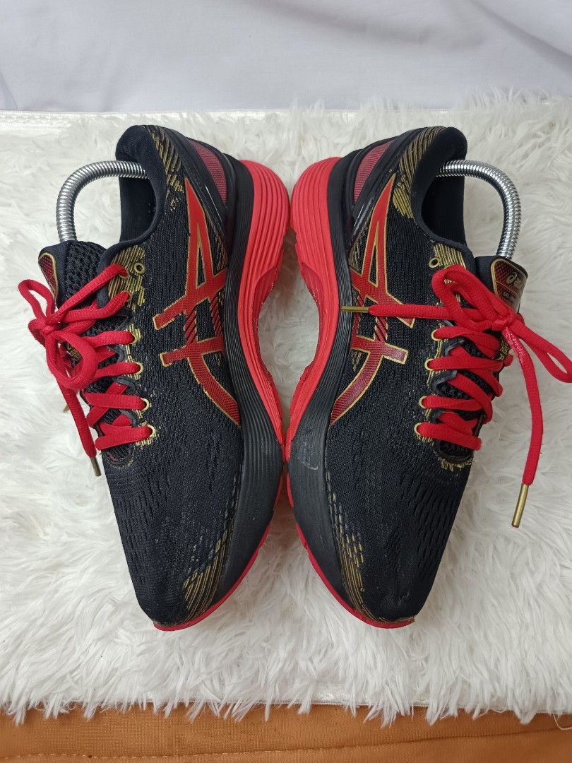 Asics gel nimbus 21 black classic red sales