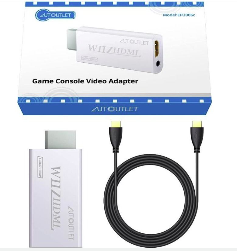 Wii To HDMI Adapter Converter - Portable Full HD 1080p Output For Modern TVs