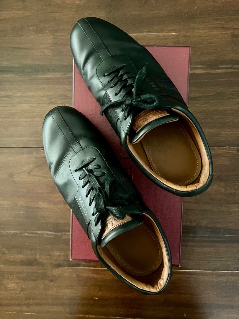 Bally Leather Sneakers Black Calf Plain Men s Fashion Footwear Sneakers on Carousell