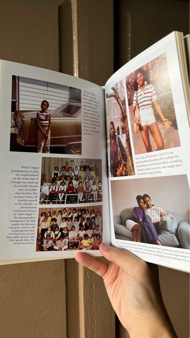 BECOMING by Michelle Obama (hardbound) (Category: Storybooks) located in Valenzuela. Submitted by mark___d (Listing ID 1320462955, Image 2). Description: • Hardbound copy • Well-used, spine and all pages intact 👉🏼 Final price as listed There’s a lot I still don’t know about America, about life, about what the future might bring. But I do know myself. My father, Fraser, taught me to work hard, laugh often, and keep my word. My mother, Marian, sh