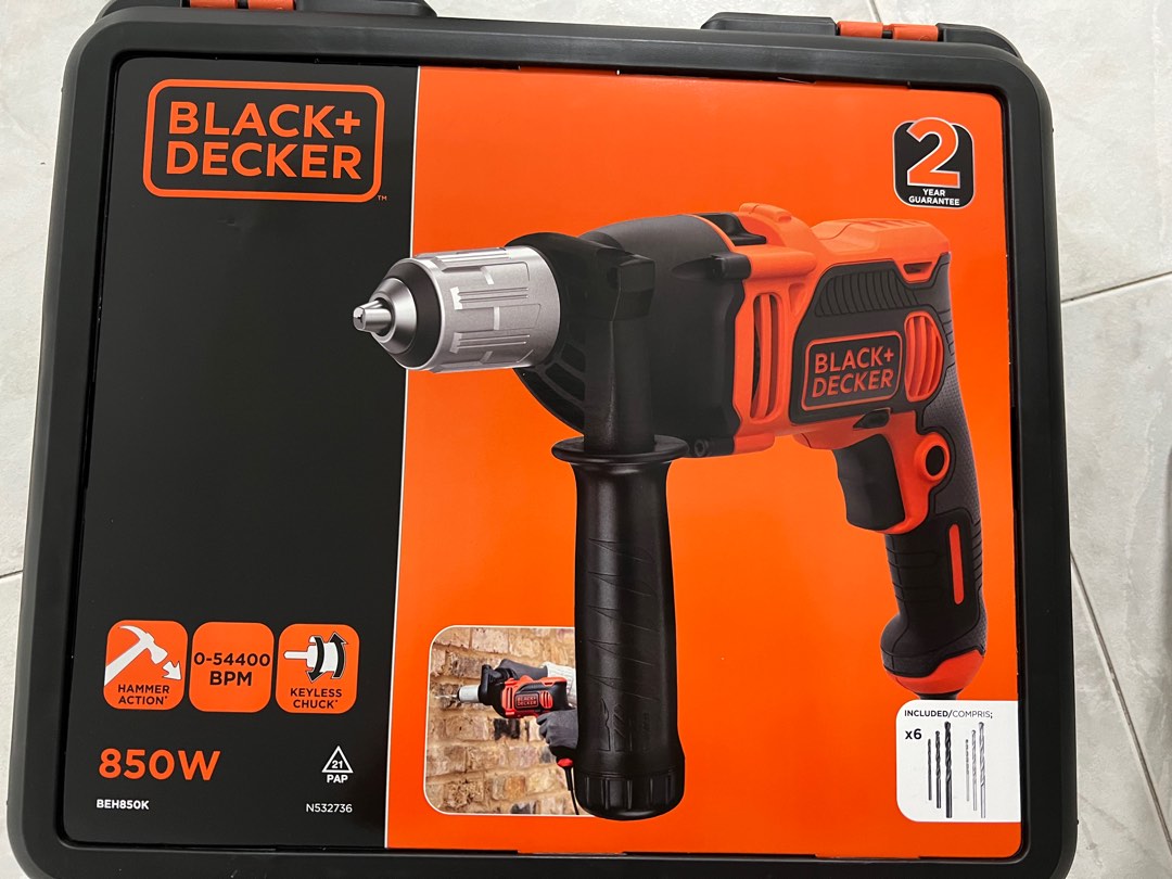 Black and decker 850w drill deals
