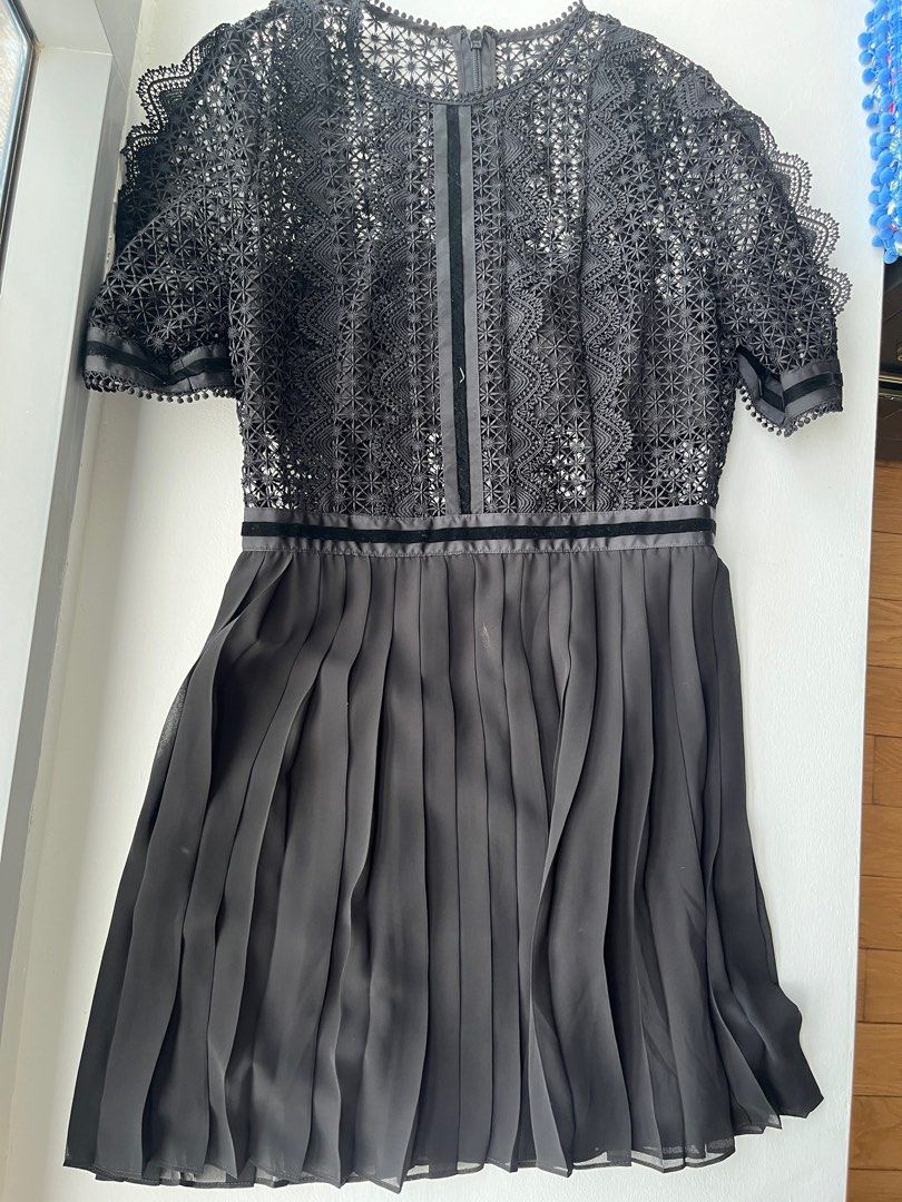 Reiss black lace dress outlet