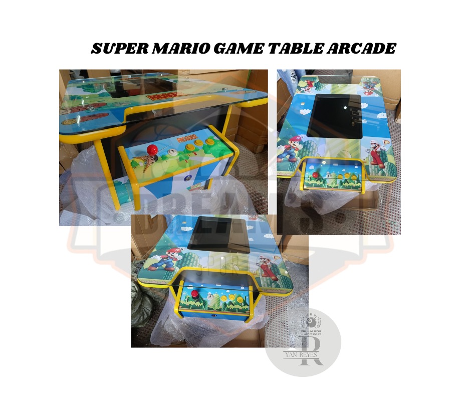 BRANDNEW!! SUPER MARIO GAME TABLE ARCADE, Video Gaming, Video Game ...