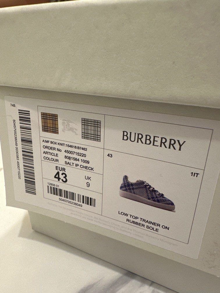 Burberry 鞋盒連鞋袋, 男裝, 手錶及配件, 飾物架、飾物盒、飾物收納盒
