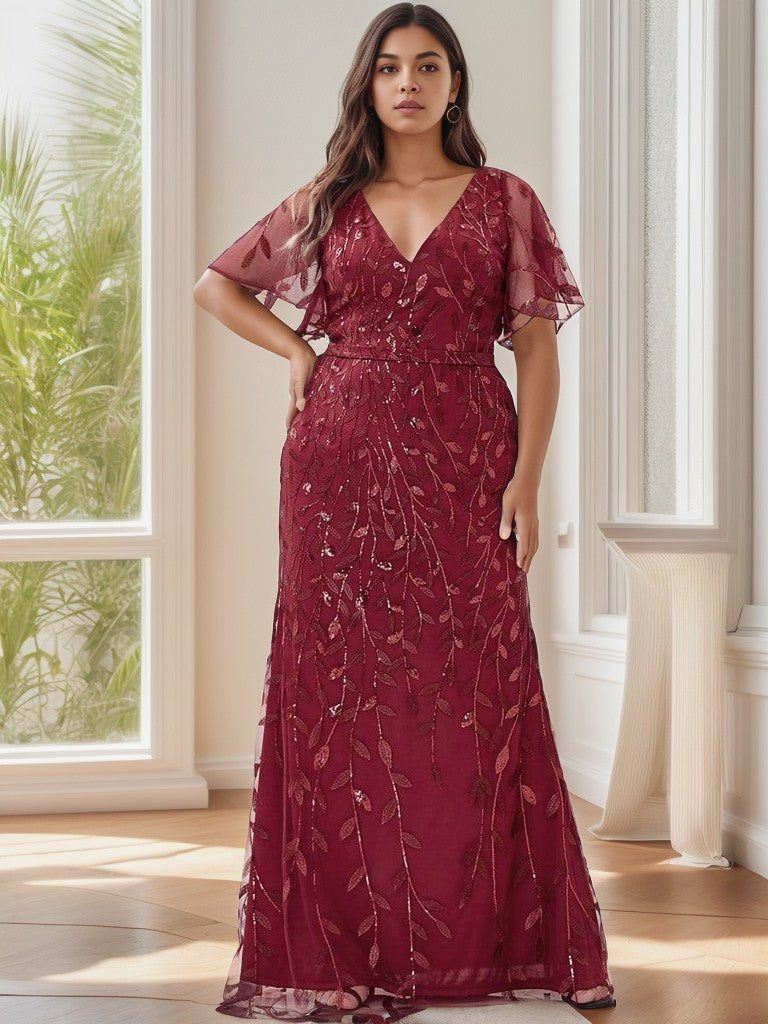 Plus size mermaid formal dress clearance