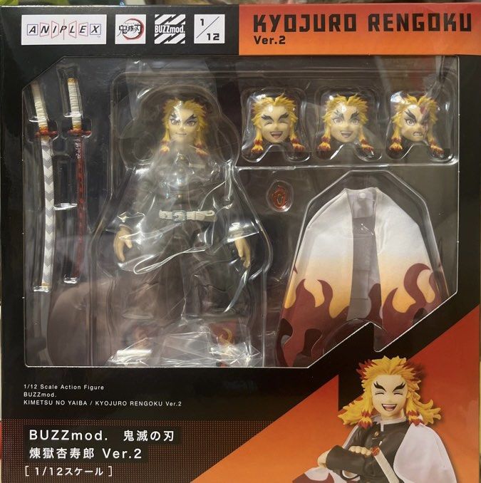 Buzzmod 1/12 炎柱煉獄杏壽郎Ver.2, 興趣及遊戲, 玩具& 遊戲類