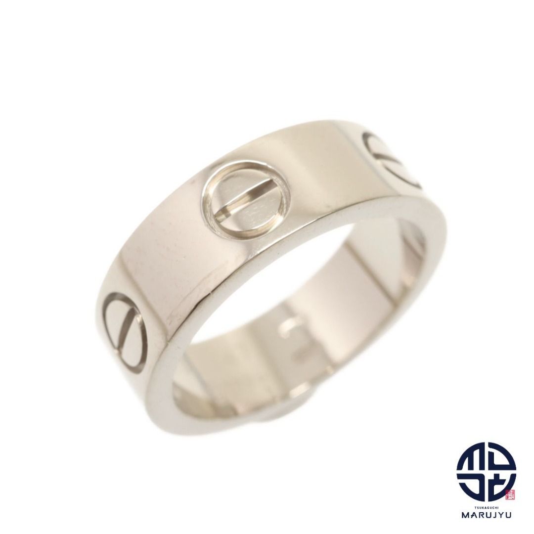 Cartier 750WG 18K White Gold K18 LOVE Ring Size 47 Women s Fashion Jewelry Organizers Rings on Carousell