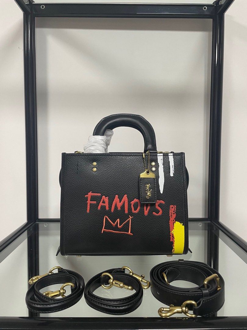 Coach Rogue25Jean Michel Basquiat Tote Bag for Women C0307 Colour Available Authentic