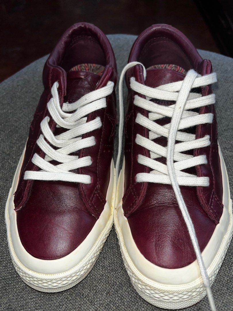 Converse Leather Women s Fashion Footwear Sneakers on Carousell