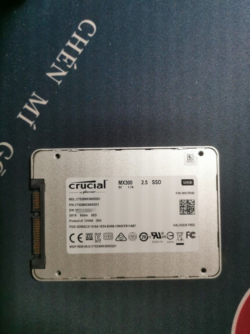 Crucial MX300 2.5 SSD 525GB