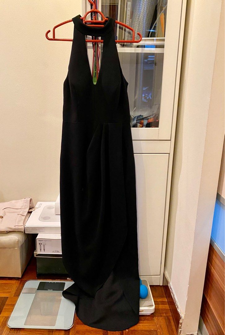XSCAPE Halter Neck Dinner Dress
