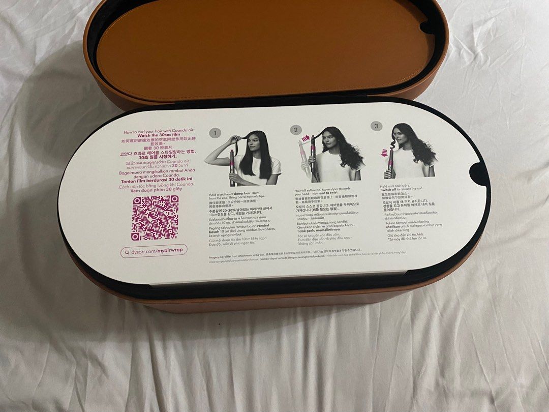 Dyson Airwrap BN (Category: Hair) located in Quezon City. Submitted by kayelupena (Listing ID 1320424453, Image 3). Description: Dyson Airwrap 2022 With Box and Dyson Bag Free travel pouch for airwrap RFS - will not use it.