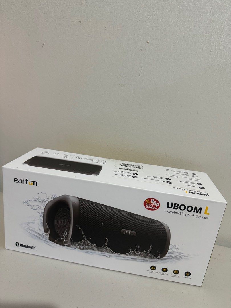 Earfun Portable Bluetooth Speaker (Category: Soundbars, Speakers & Amplifiers) located in Mandaluyong City. Submitted by kusha23 (Listing ID 1320424569, Image 1). Description: Model: SP300 What is in the Box - Earfun UBOOM L - USB-C Cable - User Manual Use with - Mobile Phones - Tablets - Computer.