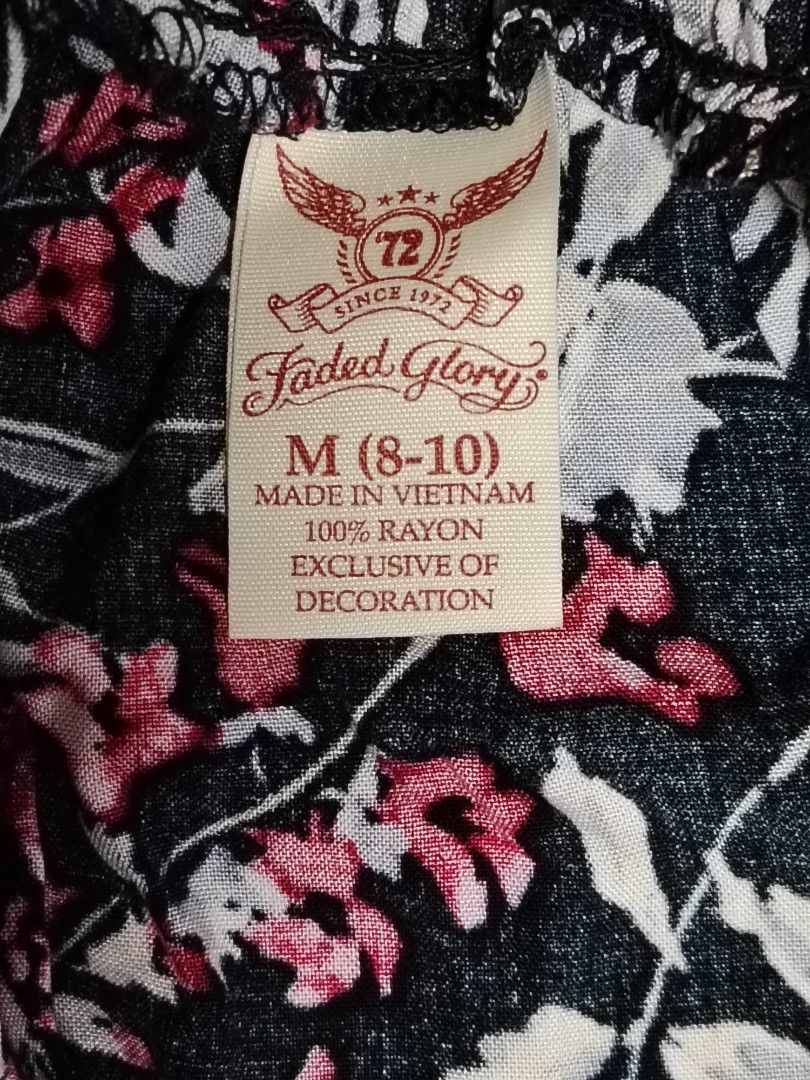 Faded Glory peasant boho top medium Women s Fashion Tops Blouses on Carousell