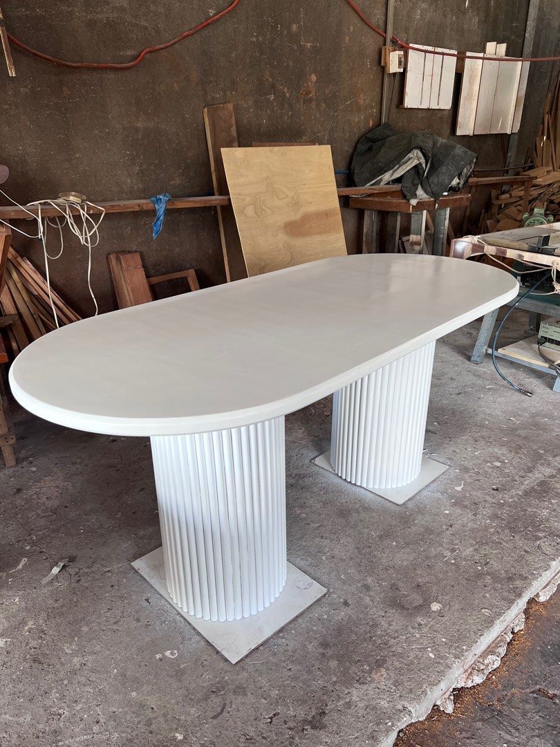 Fluted table (Category: Tables & Sets) located in Dasmarinas. Submitted by shoptinyframe (Listing ID 1320571657, Image 3). Description: Made to order 1-2weeks leadtime.