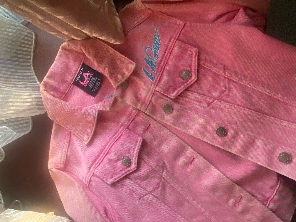 Forever 21 pink denim jacket clearance