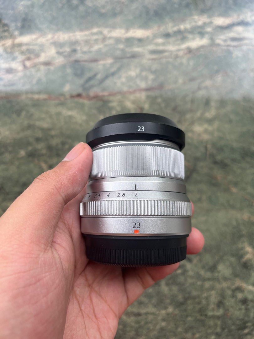 Fujifilm XF23 f2 silver X-Mount (Category: Lens & Kits) located in Paranaque City. Submitted by wynnnnnnn (Listing ID 1320514393, Image 1). Description: Fujifilm XF23 f2 silver X-Mount No issues 13k.