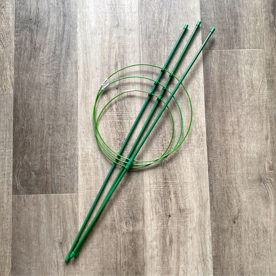 Gardening tools - 3 tier plant supports with adjustable rings (90% new) (Category: Home & Furniture) located in Edmonton. Submitted by phoenix___lavv (Listing ID 1320572737, Image 1). Description: Gardening tools - 3 tier plant supports with adjustable rings (90% new) - foldable tomato trellis - H : 23.5” (60cm), Diameter: 8.7” (22.5cm) x 7.7” (20.5cm) x 7” (18cm) - meet in person public area - cash only.