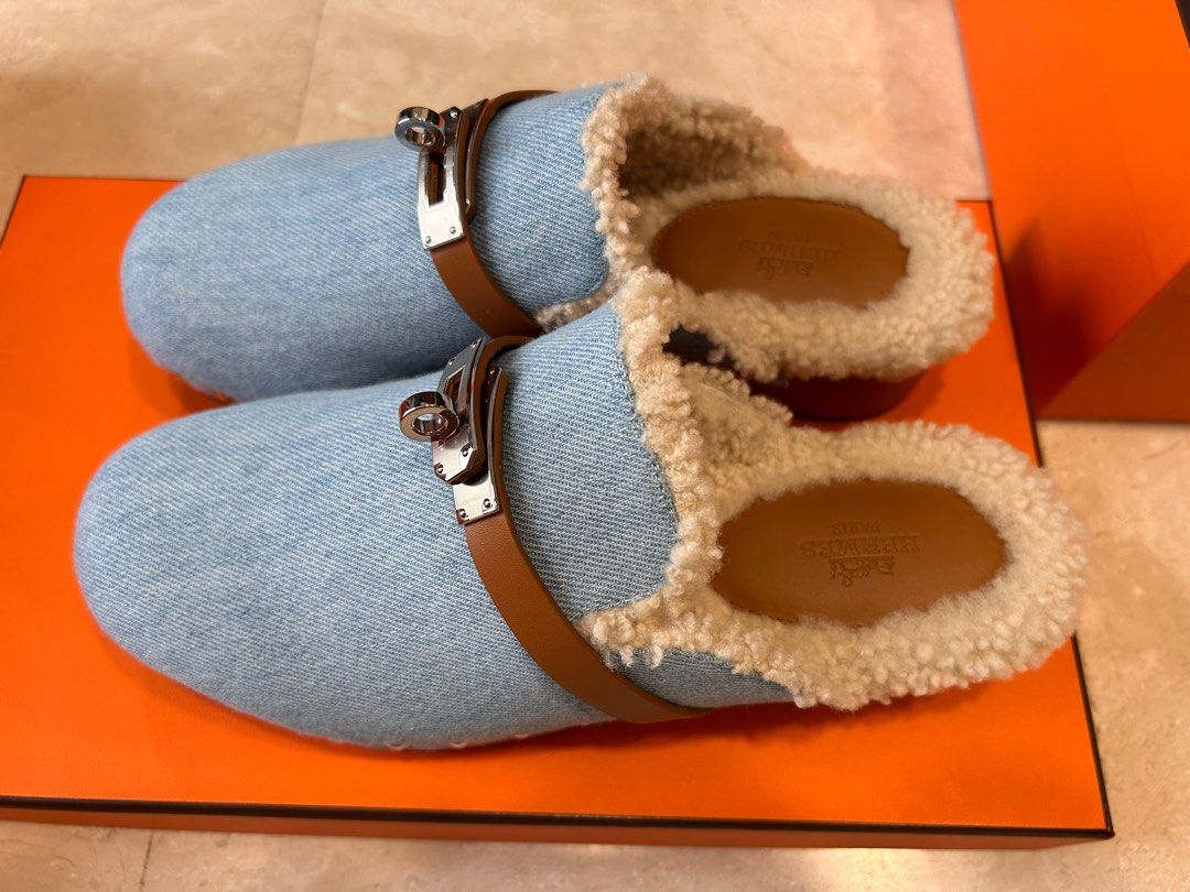 Hermes shoes Carlotta Mule, Luxury, Accessories on Carousell