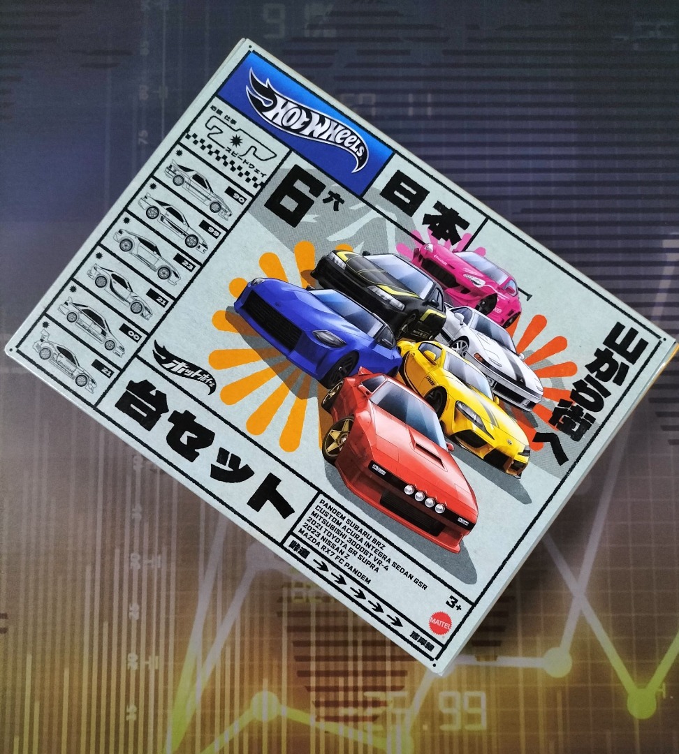 Hot Wheels Streets of Japan 2024 Mix 1 Multipack with mystery gift, Hobbies & Toys, Toys