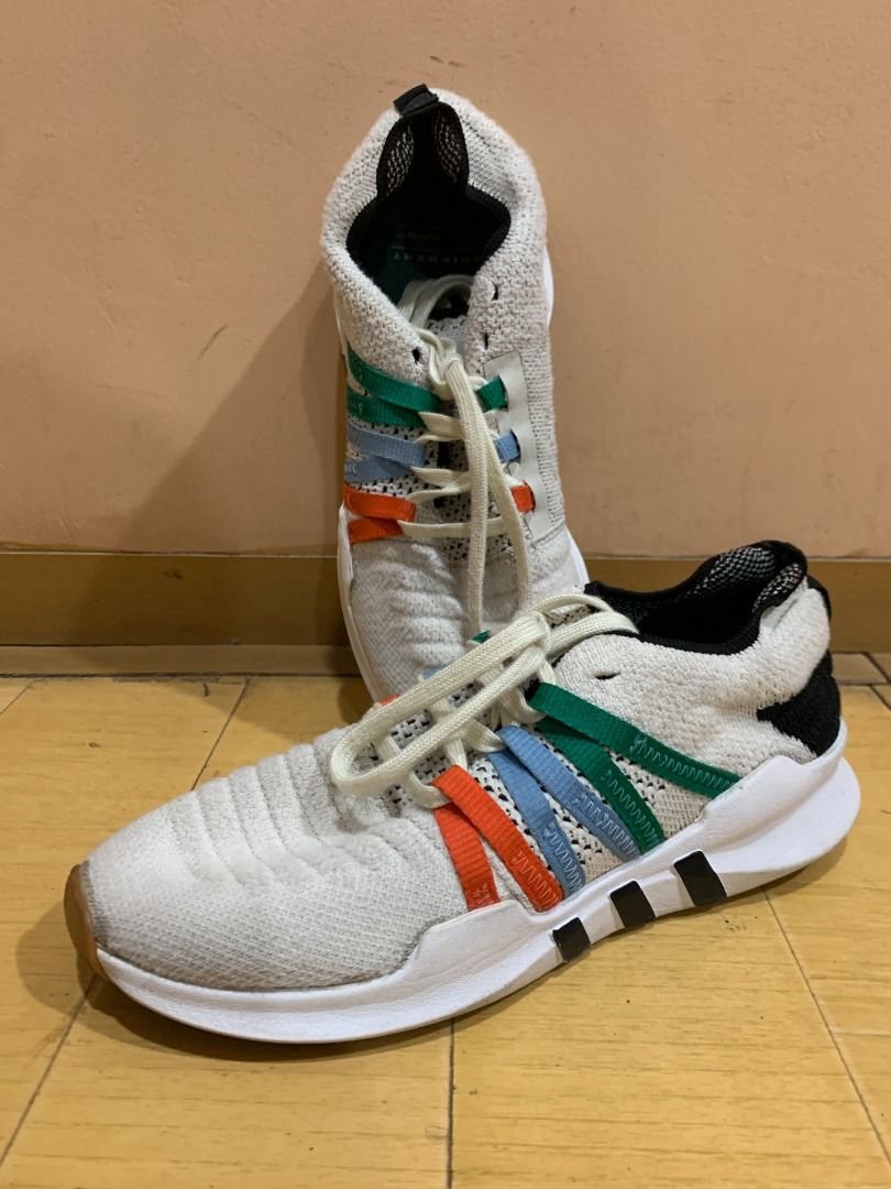 Jual Cepat Adidas Equipment Adv 91 17 White Grey Green Blue Red Fesyen Wanita Sepatu di Carousell